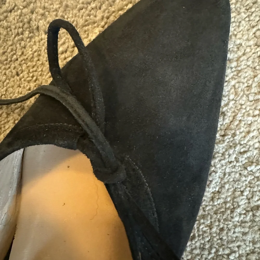 MANOLO BLAHNIK ballerimu mules - black size 39.5 - Picture 4 of 11